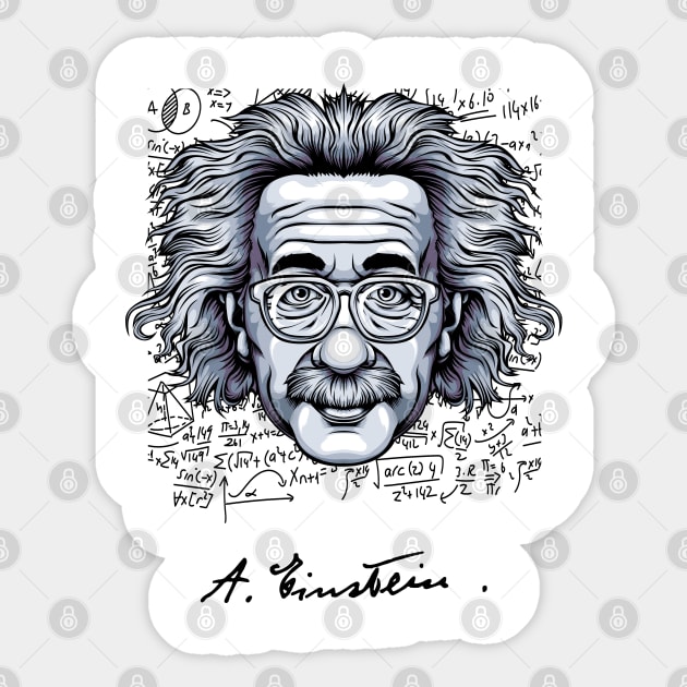 Albert Einstein Sticker by Lumio Gifts